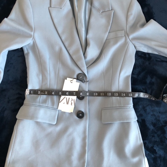 Zara light blue oversized blazer Size Small **New with Tag** - Picture 10 of 15